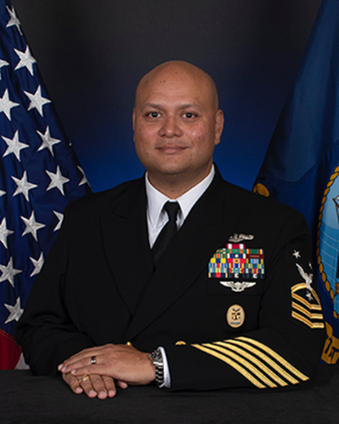 Official photo of CMDCM Swanson, Chief of Staff at Walter Reed National Military Medical Center