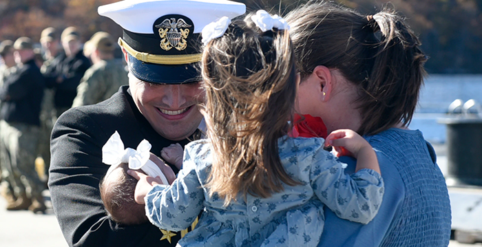 sailor and family image
