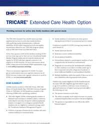 TRICARE Extended Care Health Option Fact Sheet