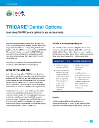 TRICARE Dental Options fact sheet thumbnail